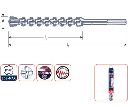 Rotec sds max-boor 550 670 28mm
