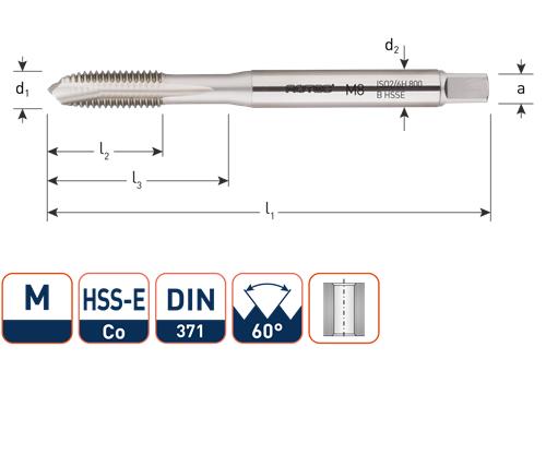Rotec machinetap d371 alu m6