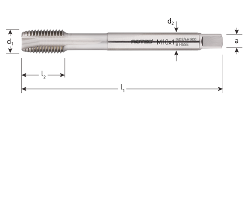 Rotec machinetap din371 mf10x1