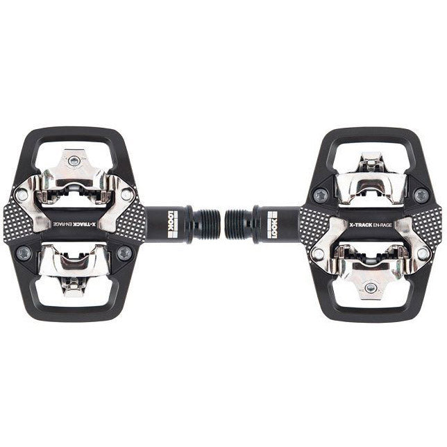 Kijk pedalen x-track en-rage zwart