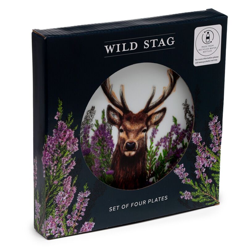 Wild hert set van 4 duurzame rpet picknickborden