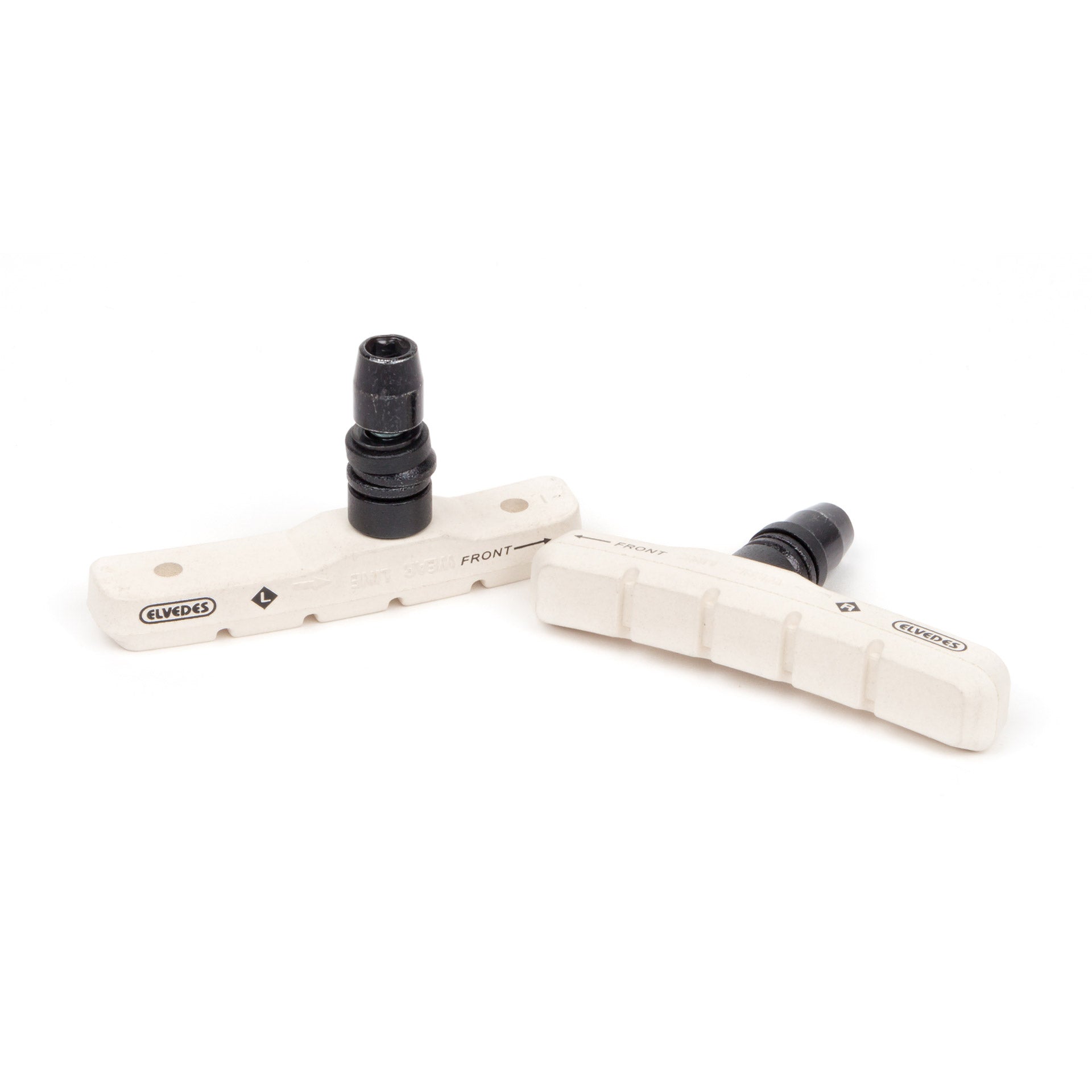 Remblokset Elvedes V-brake 72 mm - wit (op kaart)