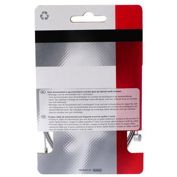 câble intérieur frein à tambour 225 cm acier inoxydable argent