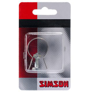 Simson rembandage rond 22mm RVS per stuk op kaart