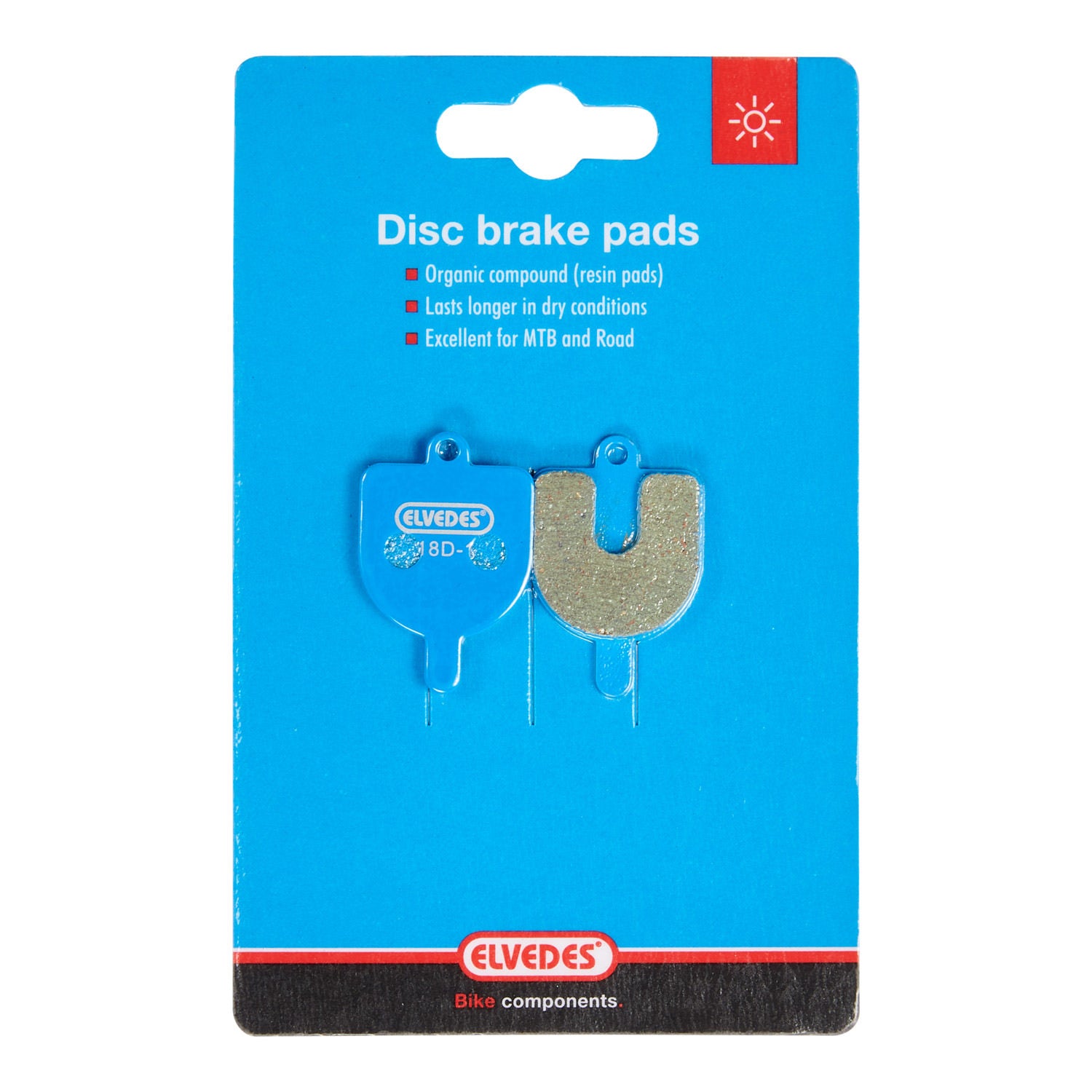 Jeu de plaquettes de frein à disque Elvedes organique RST mécanique (1 paire)
