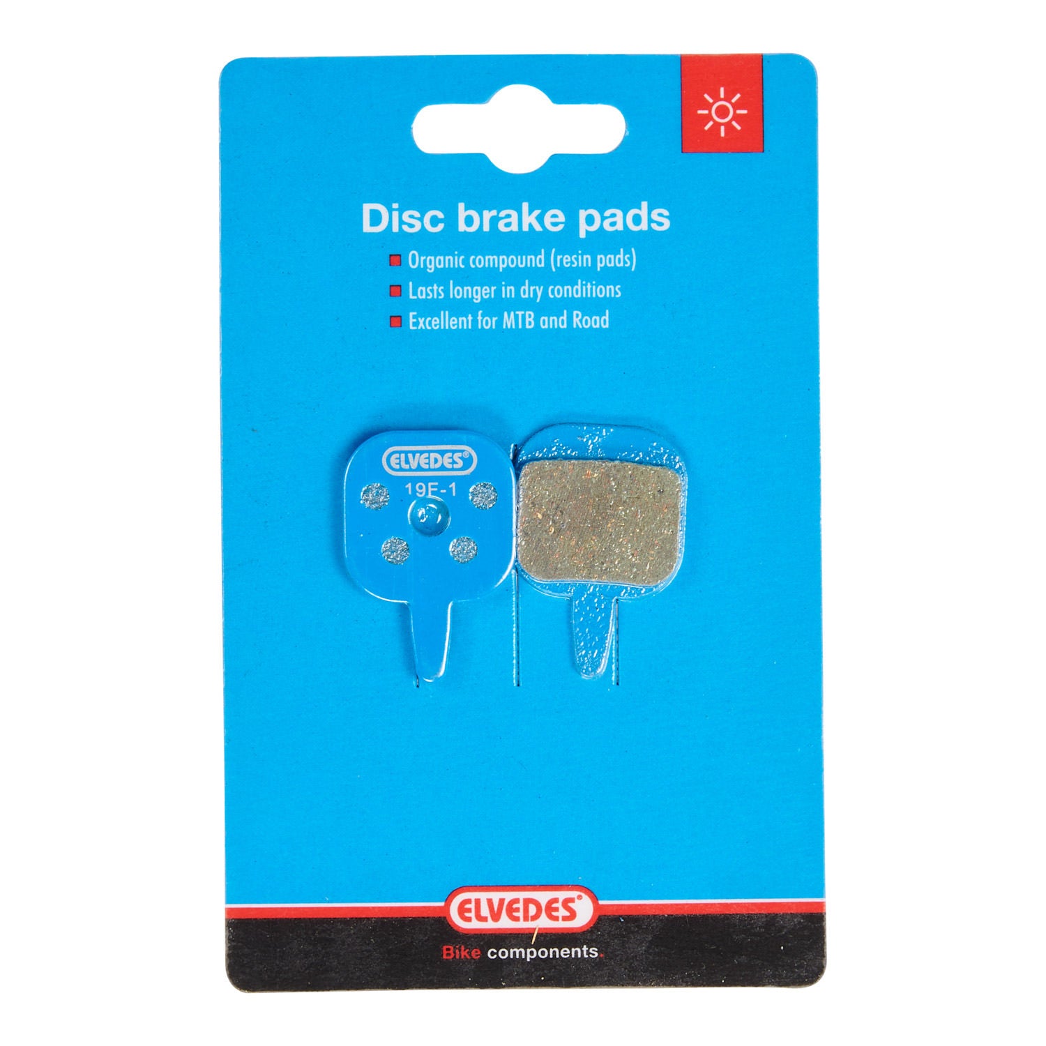 Jeu de plaquettes de frein à disque Elvedes organique Tektro IO (1 paire)
