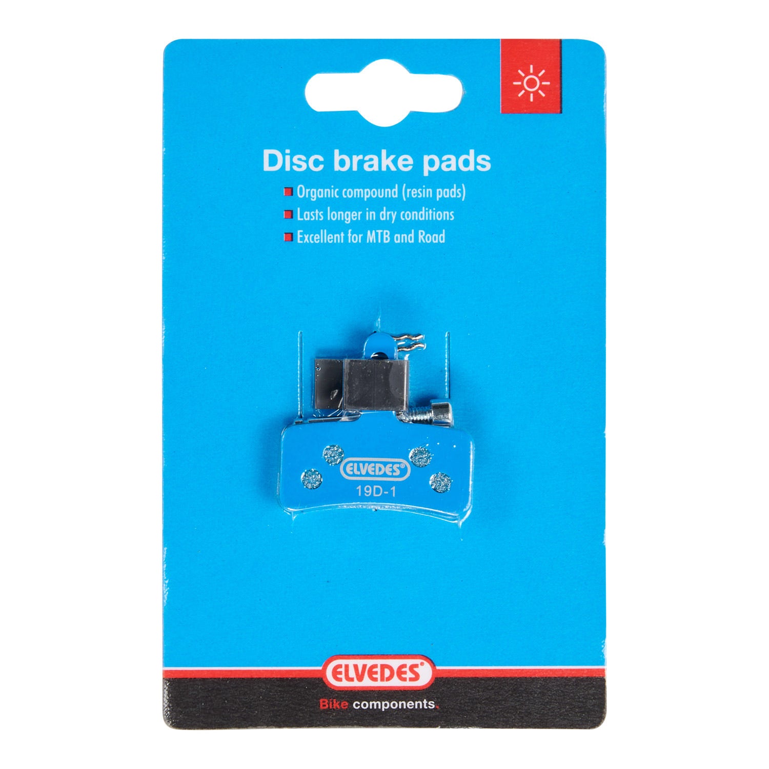 Jeu de plaquettes de frein à disque Elvedes organique Tektro Dorado (E-bike)