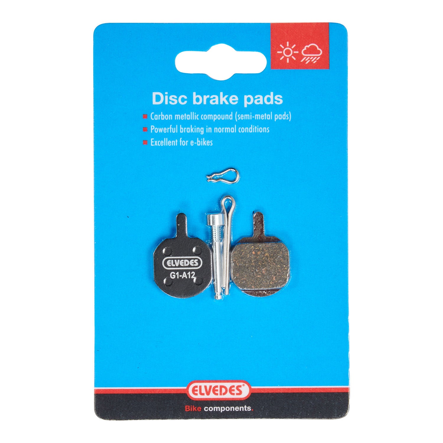 Disc Brake Pad Set Metallic Carbon Hayes Sole, MX-2,