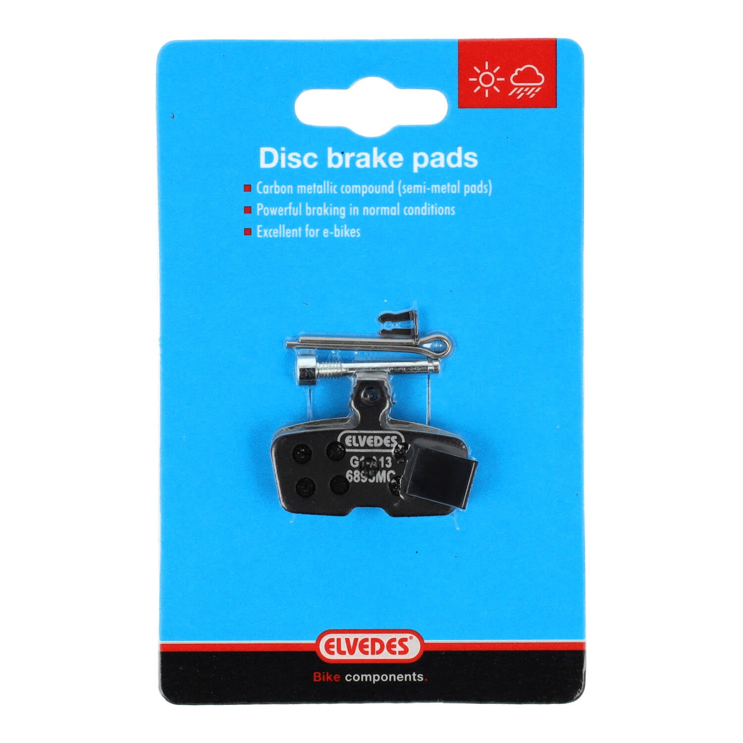 Plaquette de frein à disque Elvedes carbone métallisé nouveau code avid 2011