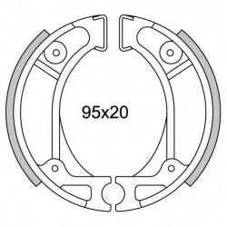 Segment de frein 1248 kymco a vision mio