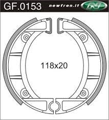 Segment de frein newfren 153 grimeca