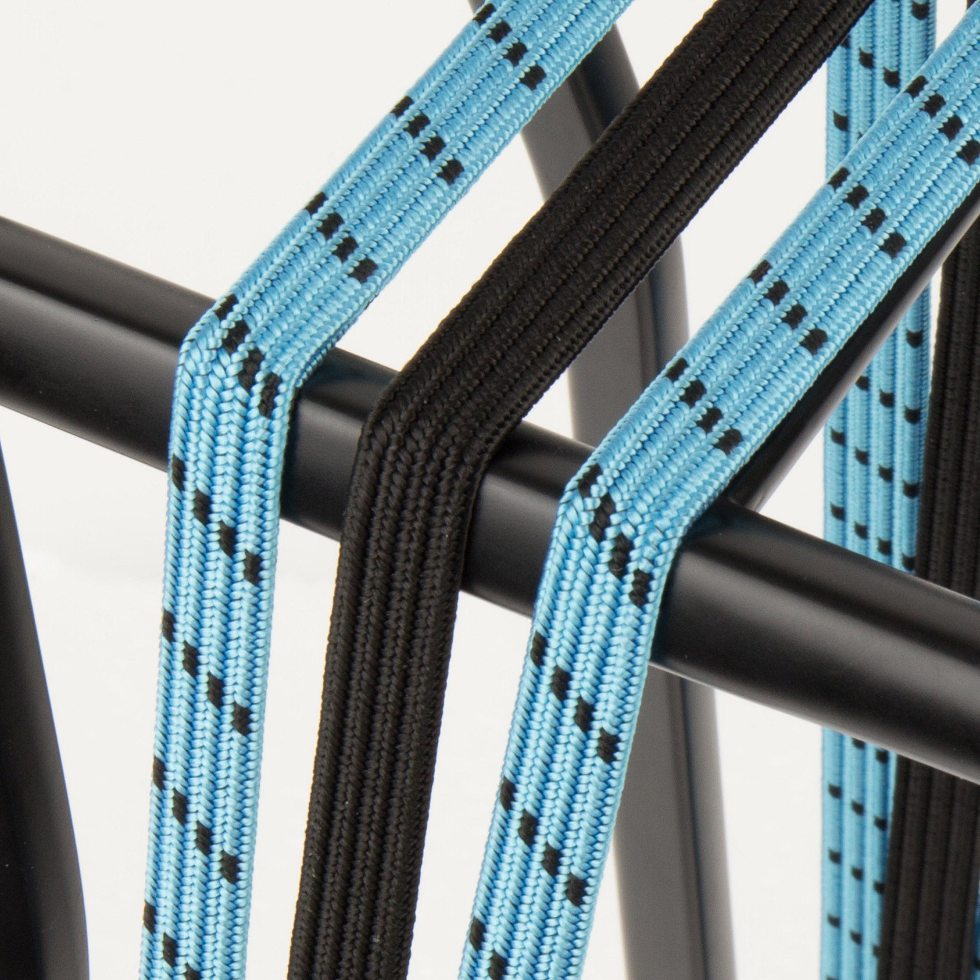 Qibbel widek triobinder oog met haak 3x12mm zwart babyblauw