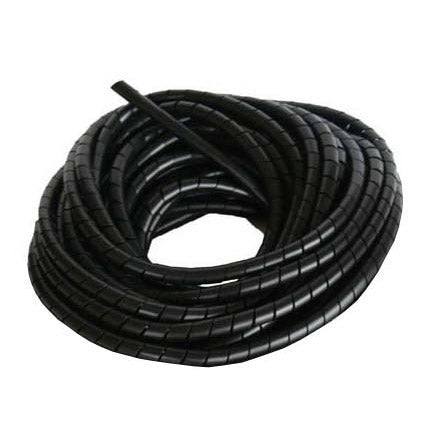 Cable frame protector spiral 9-30mm black (25m)
