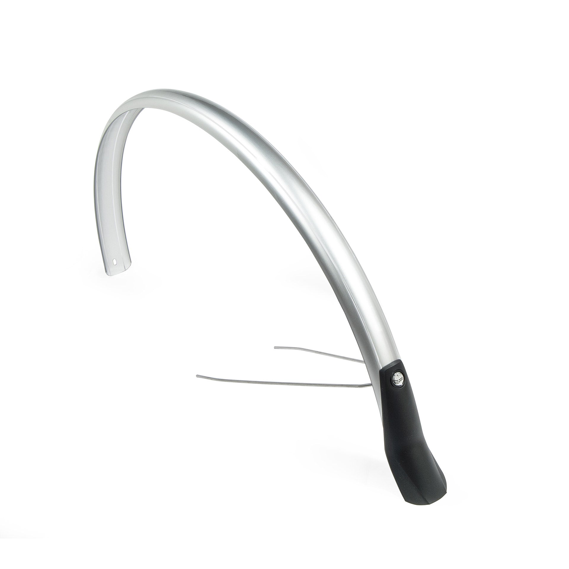 spatbordenset Snello 28 inch 46 mm kunststof zilver