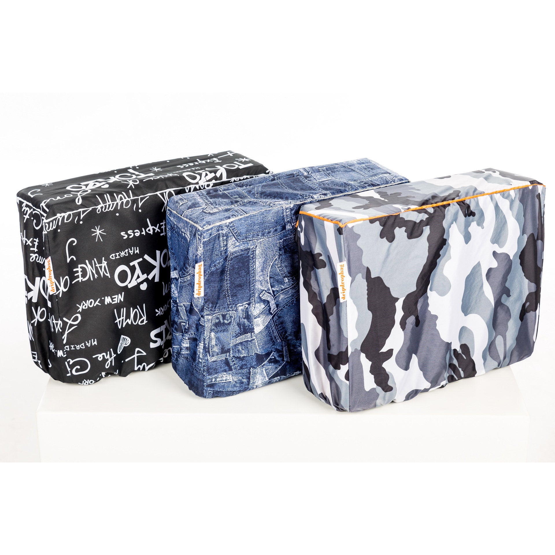 Dripdropbag schoudertashoes pakaftas regenhoes camouflage