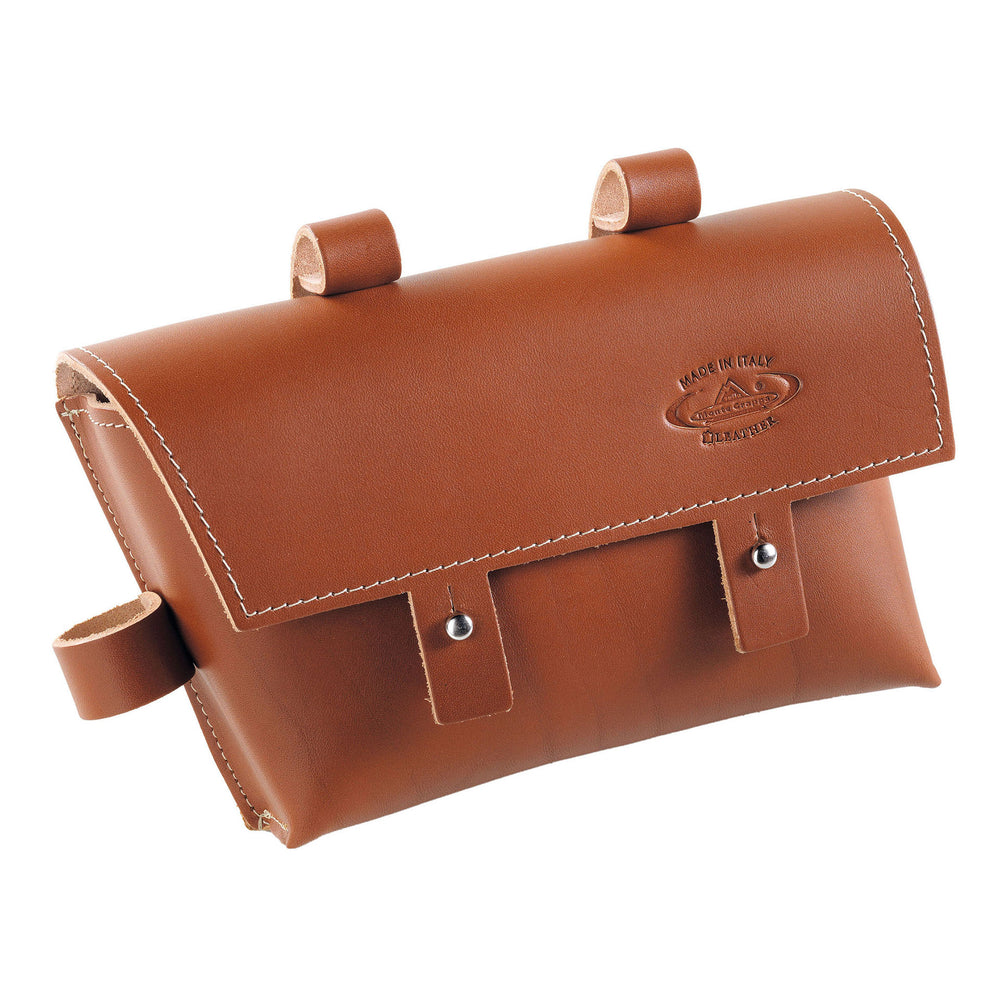 Monte Grappa frame bag cuir Brandy