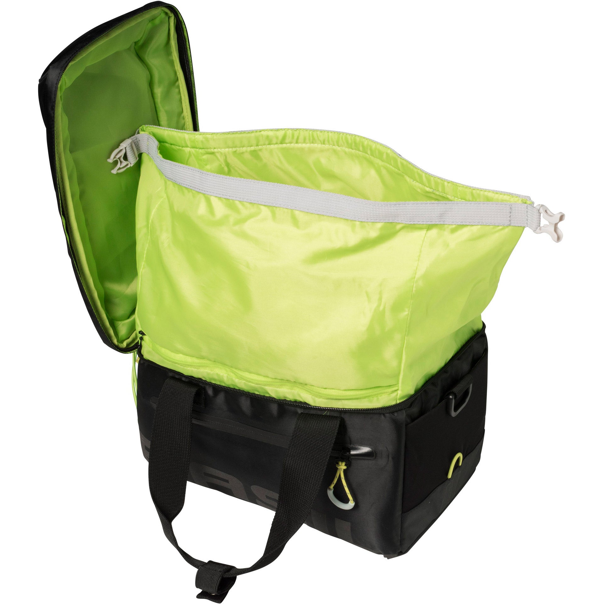 Basil Miles Trunkbag - Sportieve zwarte bagagedragertas voor sportievelingen - 7L - Zwart Lime