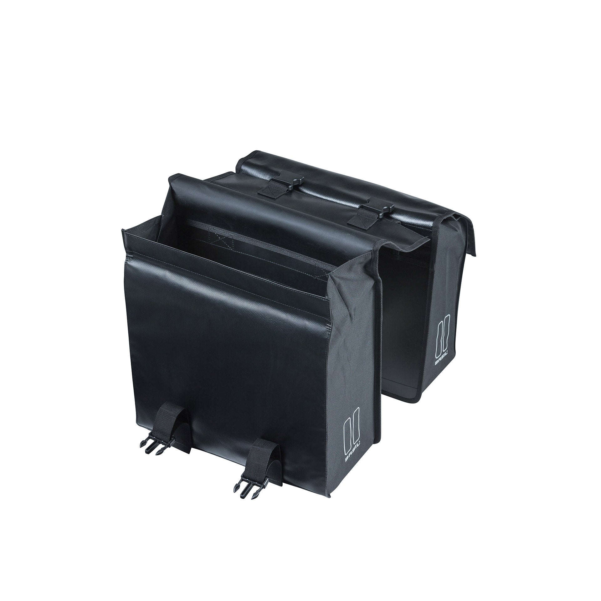 Basil Urban Load Dubbele Fietstas - Zwart