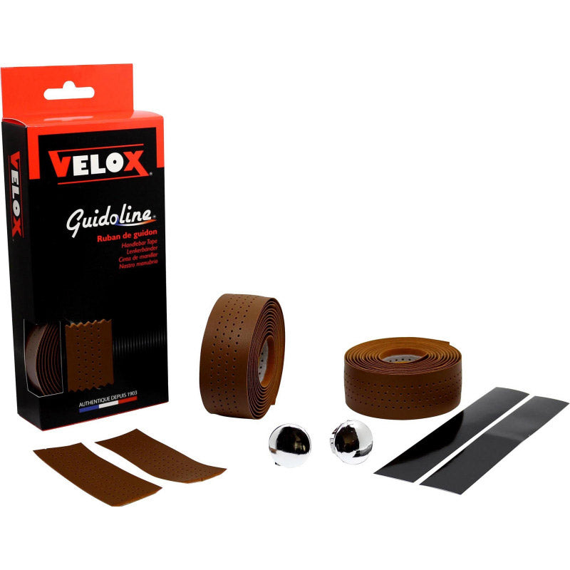 Velox stuurtape zacht geperforeerd bruin (2st)