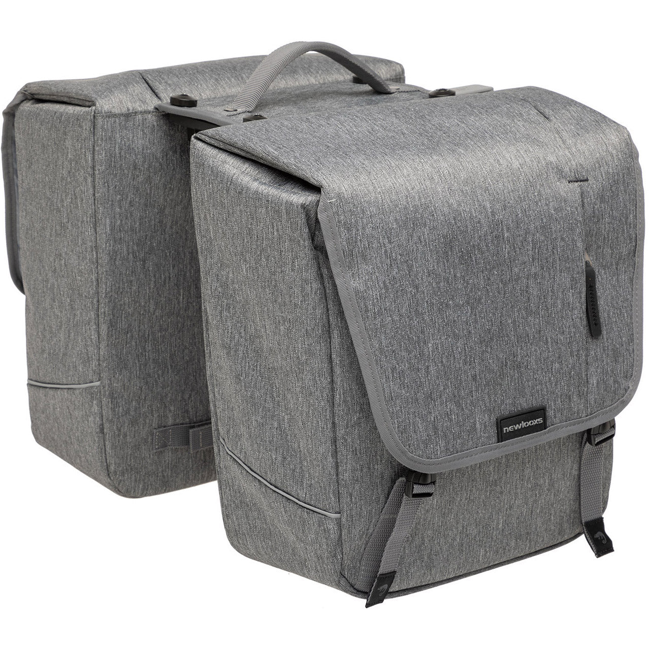 New Looxs Nova Double - Dubbele fietstas, grijs