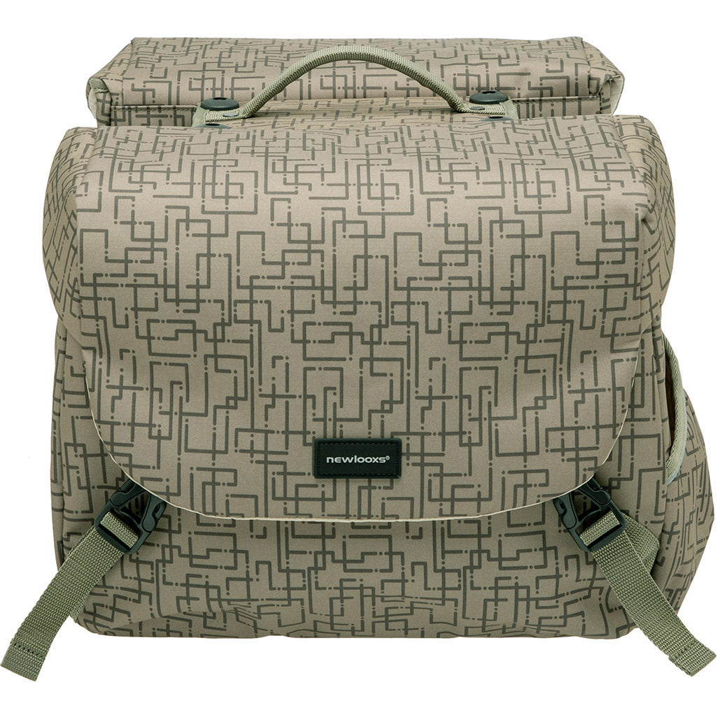 Mondi Joy Dubbele fietstas - waterafstotend polyester - Racktime - Ivy Grey