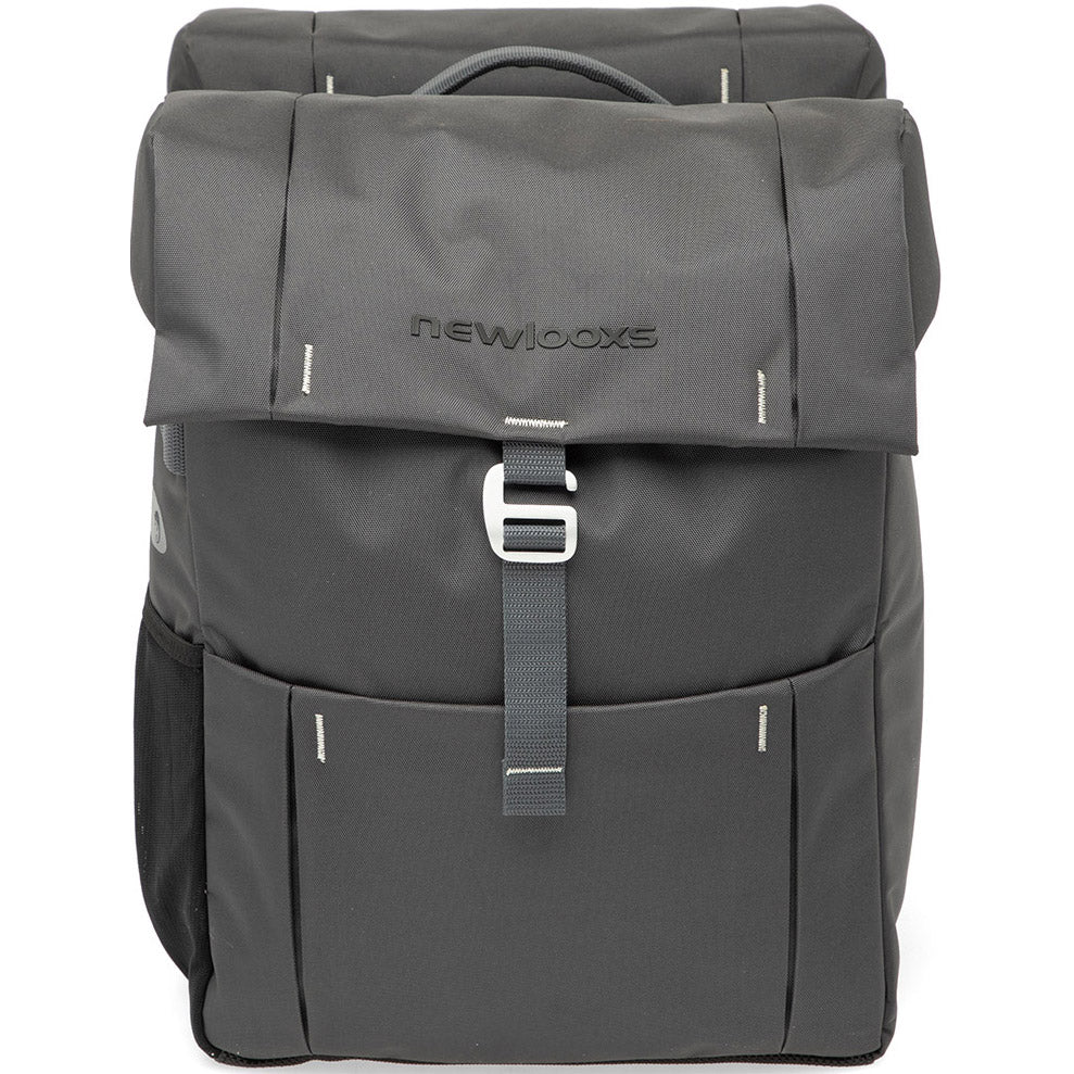 Vigo Double fietstas - sportief, waterafstotend, zwart grijs