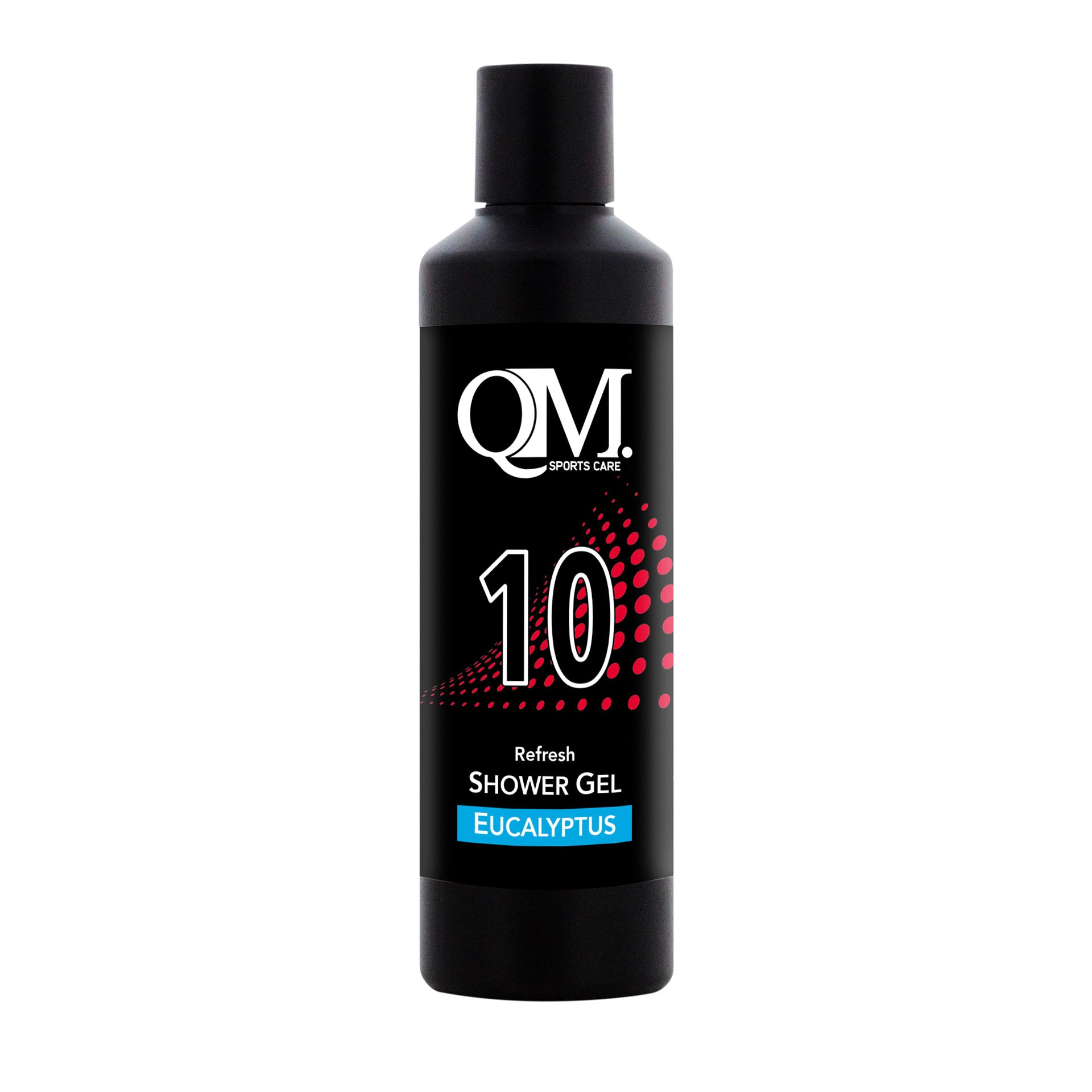 QM Sports Care QM Sportscare 10 flessen 200ml Douchegel Fresh Eucalyptus