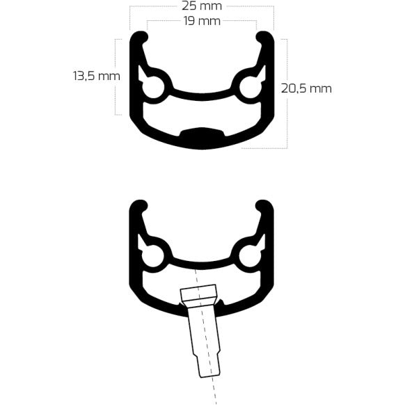 Bobike ryde velg andra 30 28 622 32g 14g schijf alu zwart