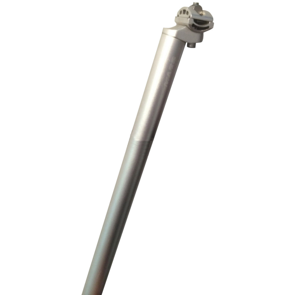 Zadelpen groot 25,4mm x 600mm aluminium zilver