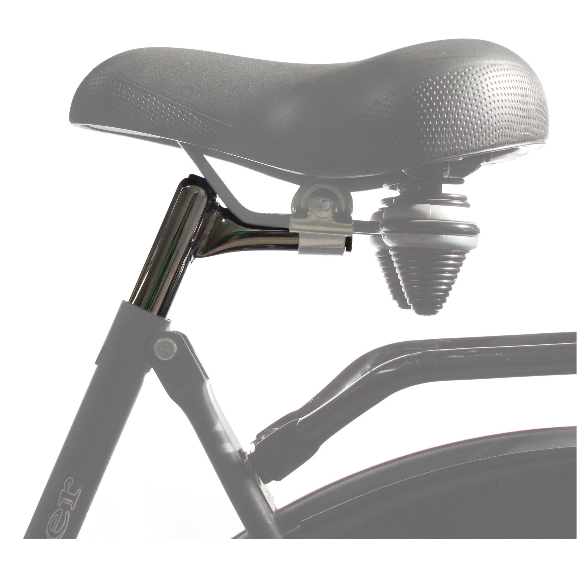 Zadelpen vast pin up 25,4 x 300 mm staal zilver