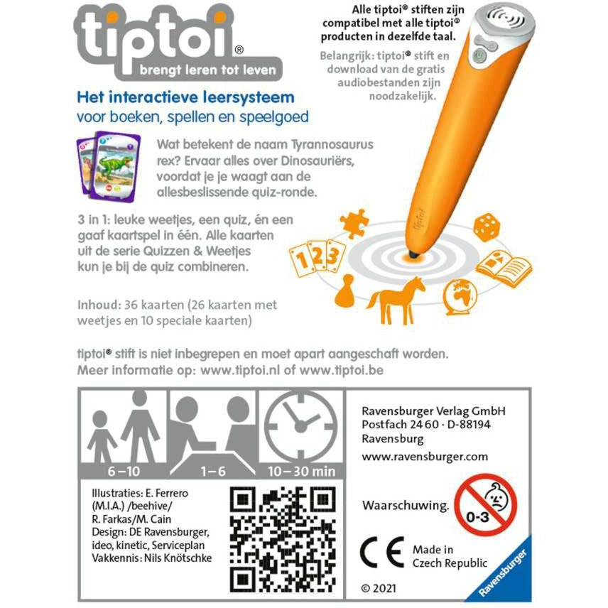 Ravensburger Tiptoi Quizzen Weetjes Dinosauriers