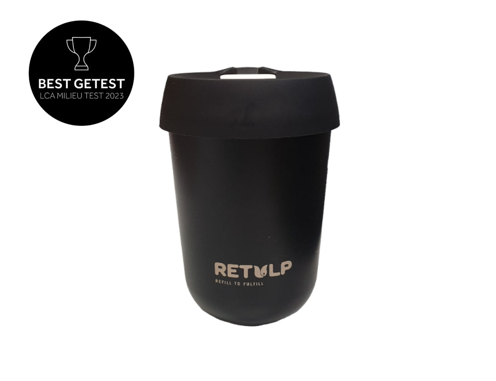 Retulp Koffiebeker Zwart Nacht Zwart