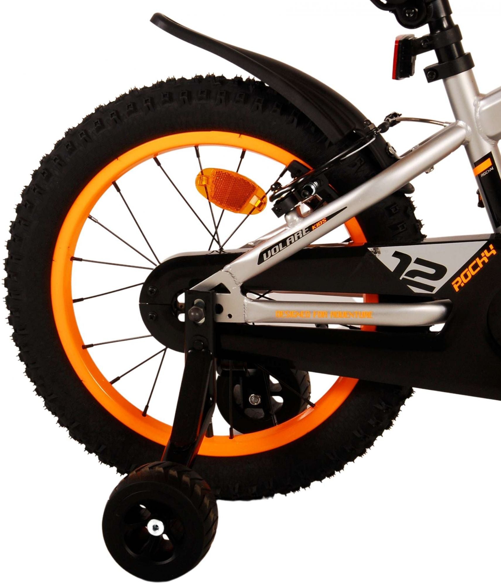 Volare Rocky Kinderfiets - Jongens - 16 inch - Grijs - Twee handremmen