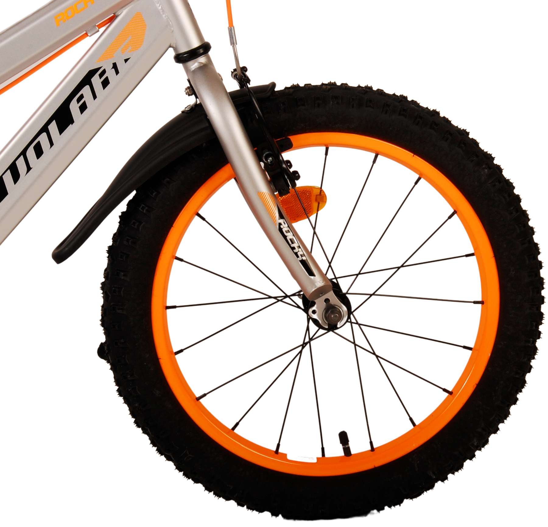 Volare Rocky Kinderfiets - Jongens - 18 inch - Grijs - Twee handremmen