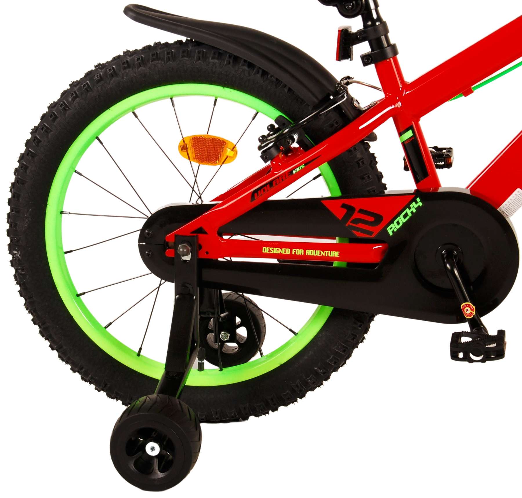 Volare Rocky Kinderfiets - Jongens - 18 inch - Rood - Twee handremmen