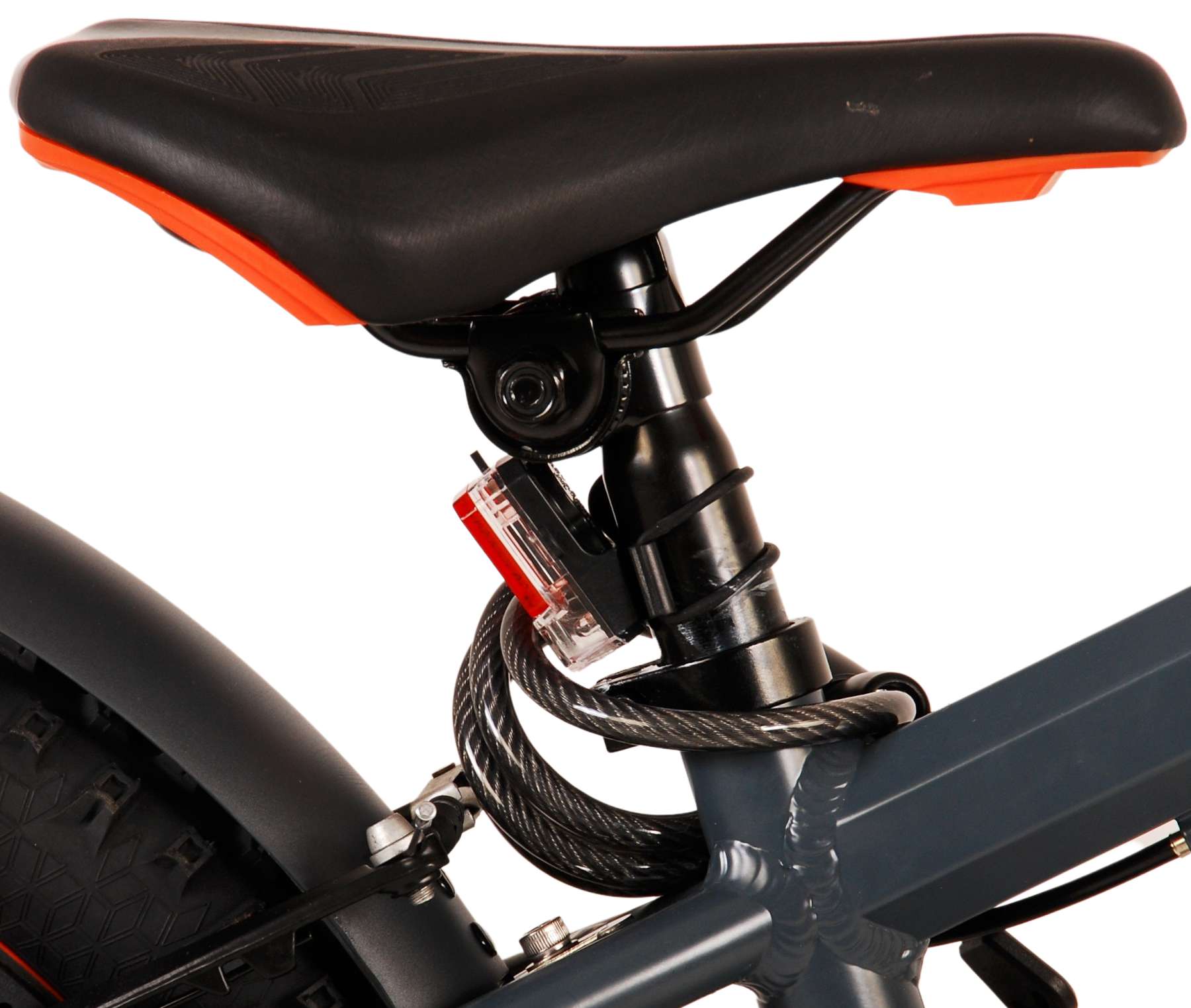 Volare Rocky Kinderfiets - 20 inch - Grijs Oranje - 6 versnellingen - Prime Collection