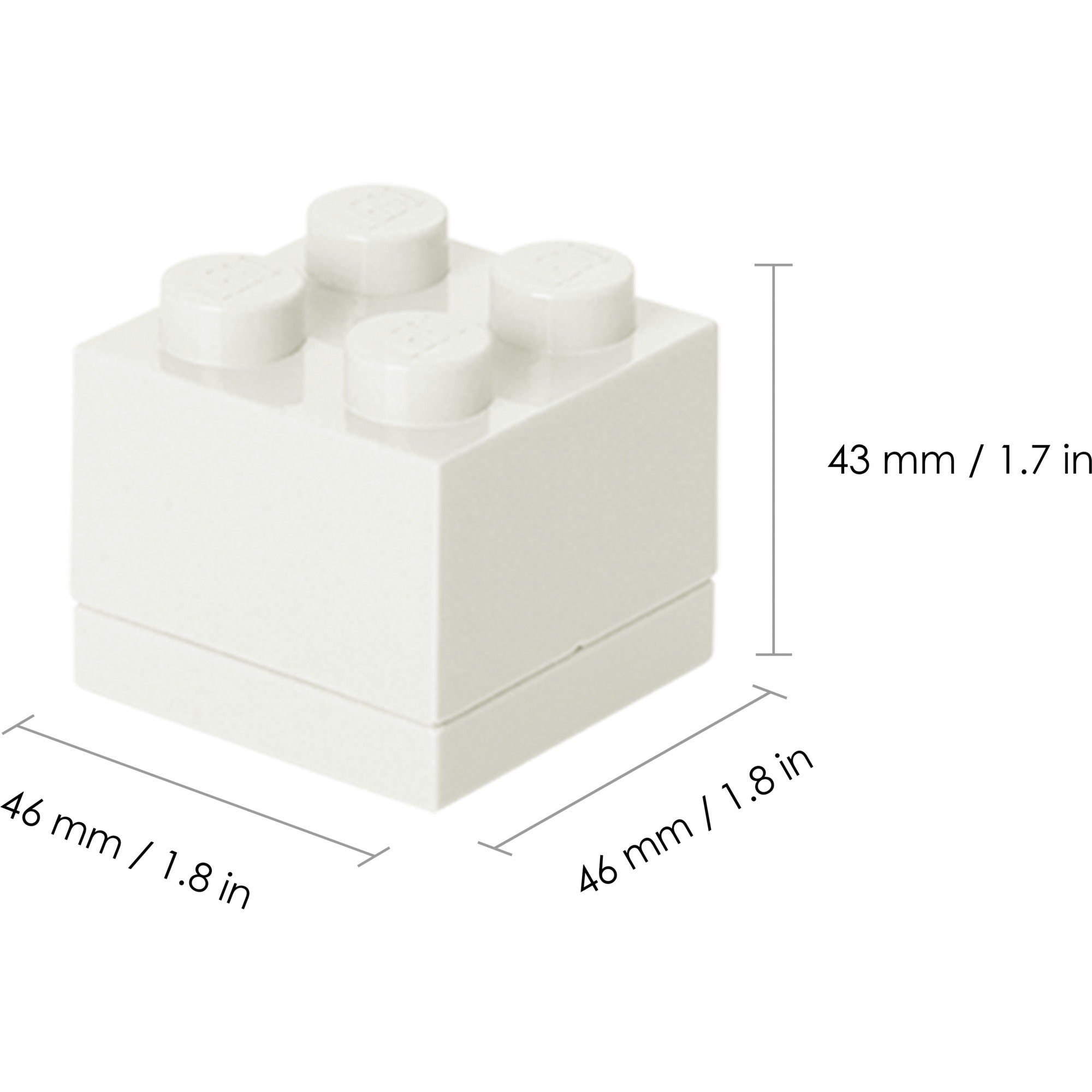 Room copenhagen lego mini box 4 lunchbox (wit)