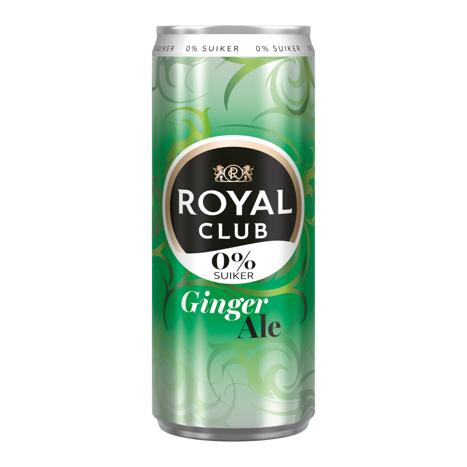 Royal club ginger ale 0% blik (12x 25cl)