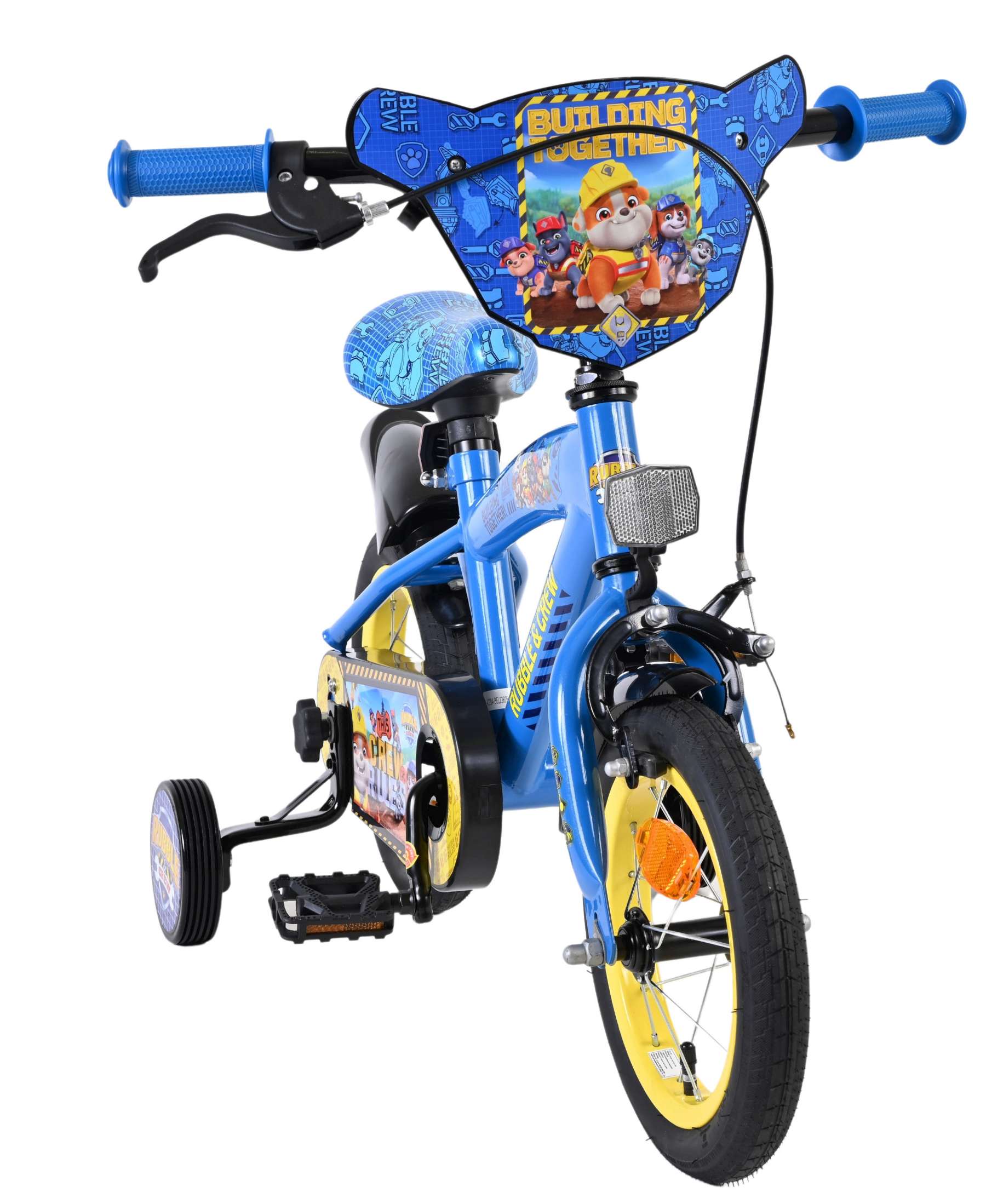 Volare paw patrol -rubble crew - kinderfiets - jongens - 12 inch - blauw