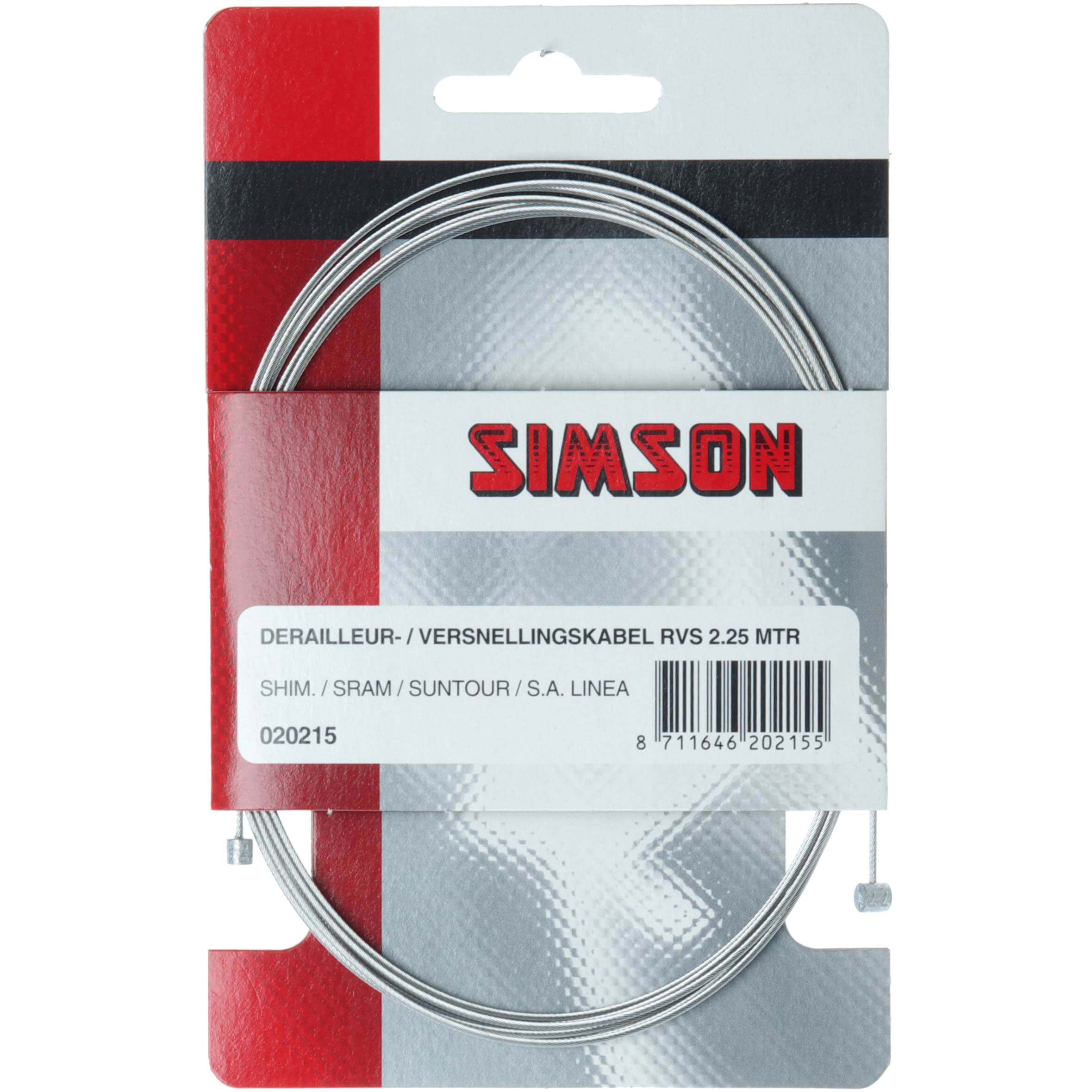 Engrenage de câble intérieur Simson, dérailleur en acier inoxydable