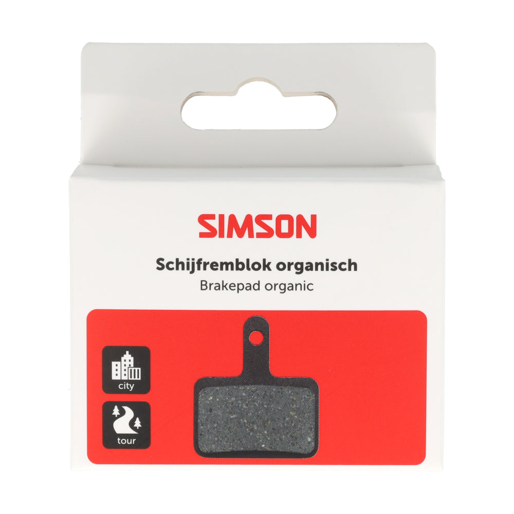 Simson schijfremblok organisch