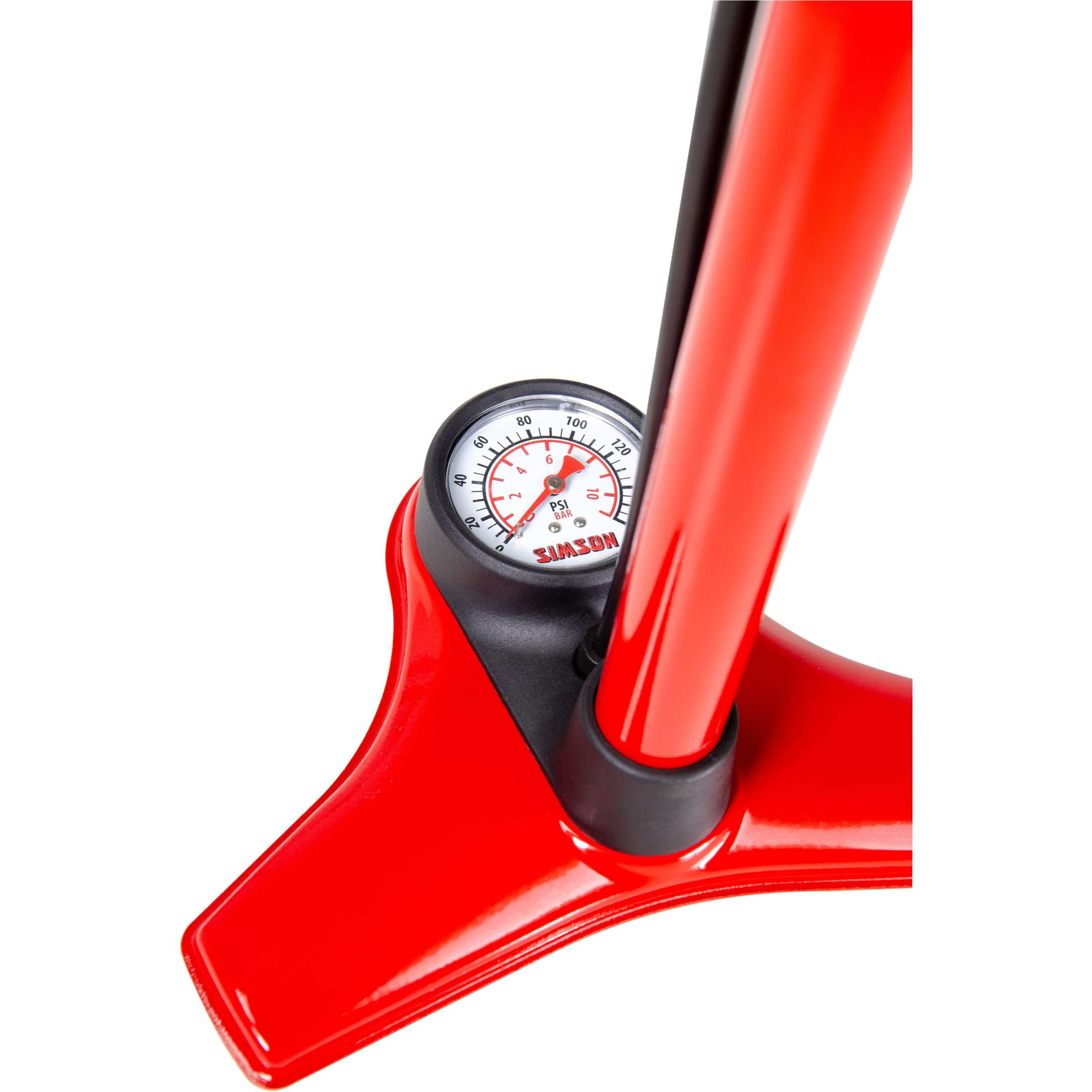 fietspomp Uitstekende hogedruk 60 cm rood