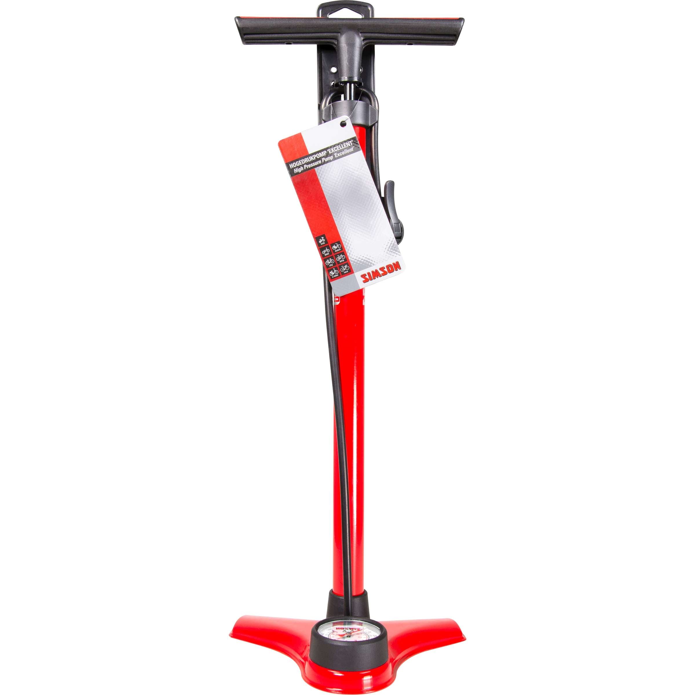 fietspomp Uitstekende hogedruk 60 cm rood