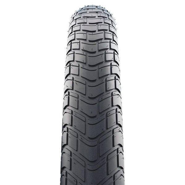 Schwalbe motion big apple - wired - addix green - raceguard - 28x2.35 - black + reflex