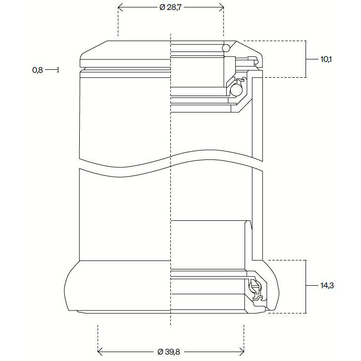 Deda Balhoofdstel 1 POB Semi-integraal