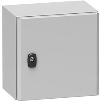 Schneider electric installatiekast 400x300x200 hxbxd staal incl.montageplaat