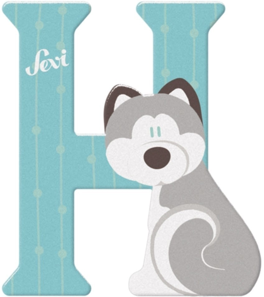 Sevi letter h husky: 10 cm (83008)