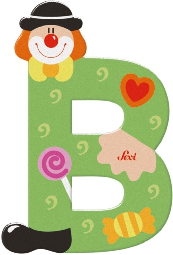 Sevi letter clown b: 10 cm (81738)