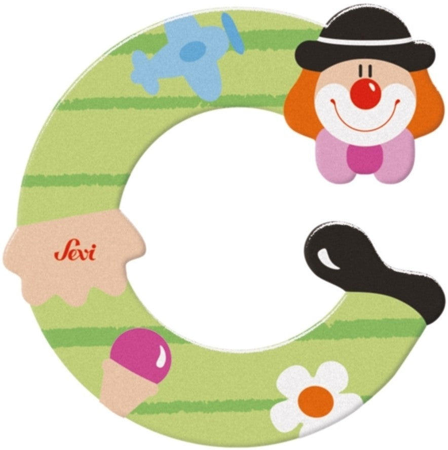 Sevi letter clown c: 10 cm (81739)