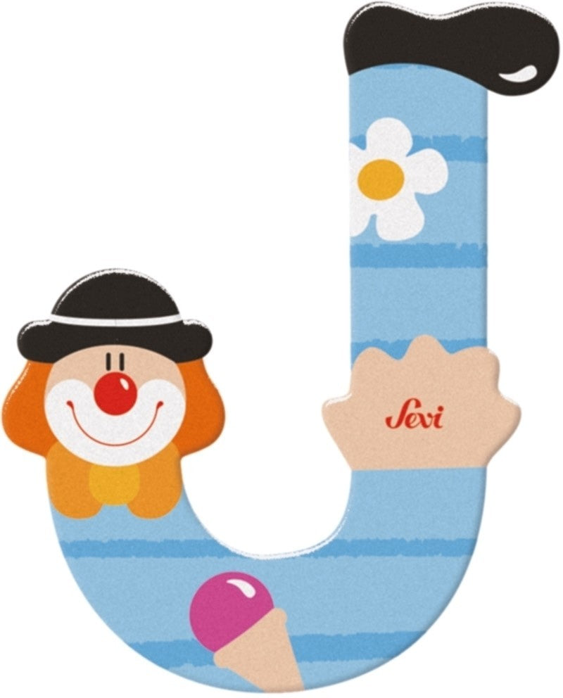 Sevi letter clown j: 10 cm (81746)